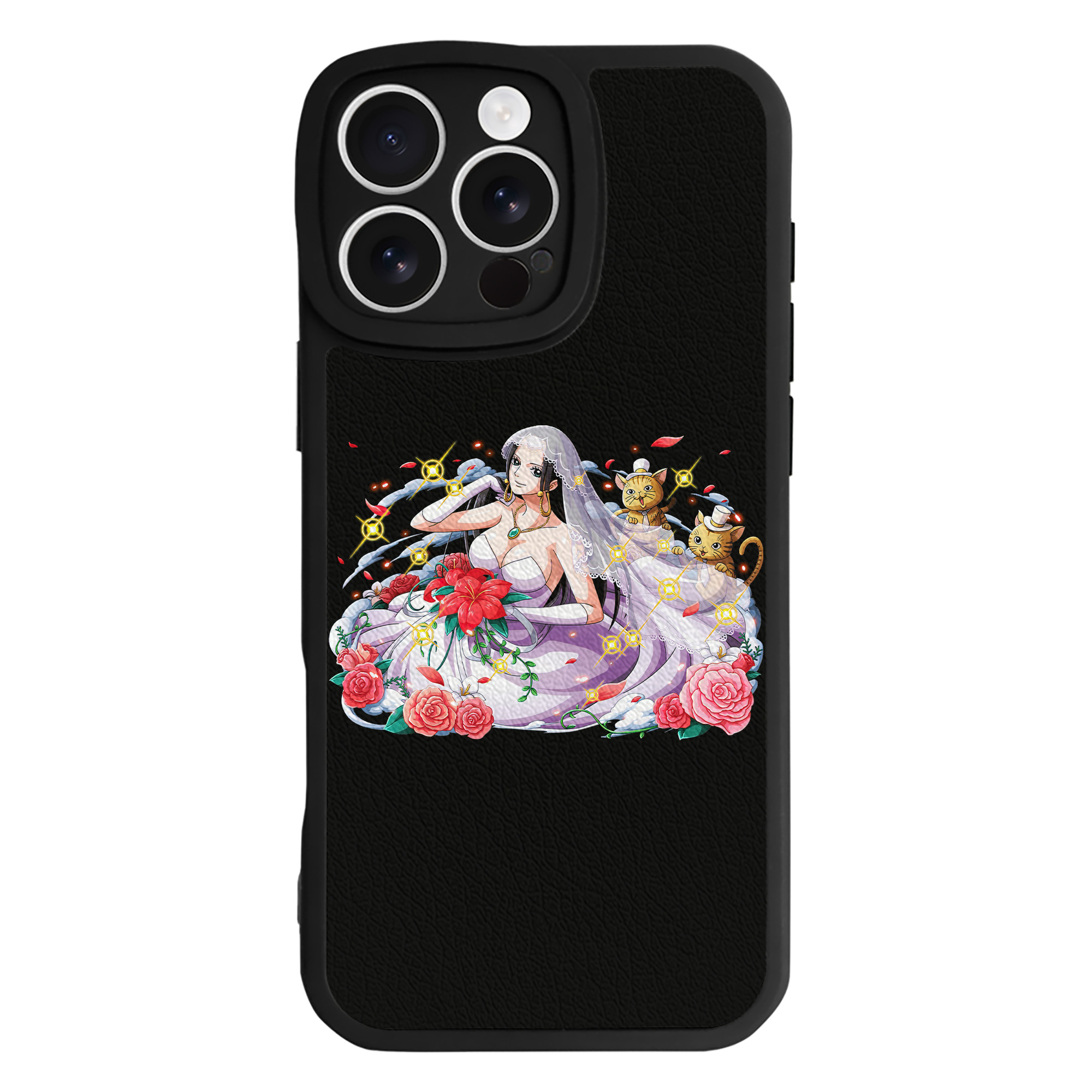 （画像用） ワンピース ボア・ハンコック ONE PIECE Boa·Hancock 【iPhone 16シリーズ対応】シリコンスマホケース（レザー調） 材質：シリコン